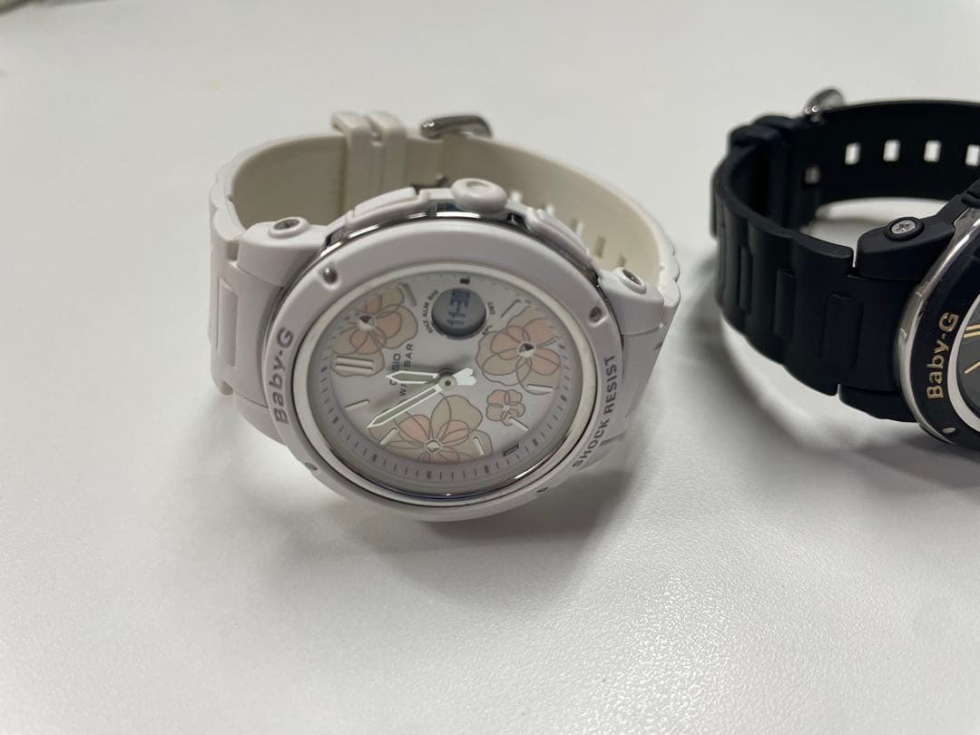 【美品】BABY-G 腕時計セット ホワイト ブラック 2個セット