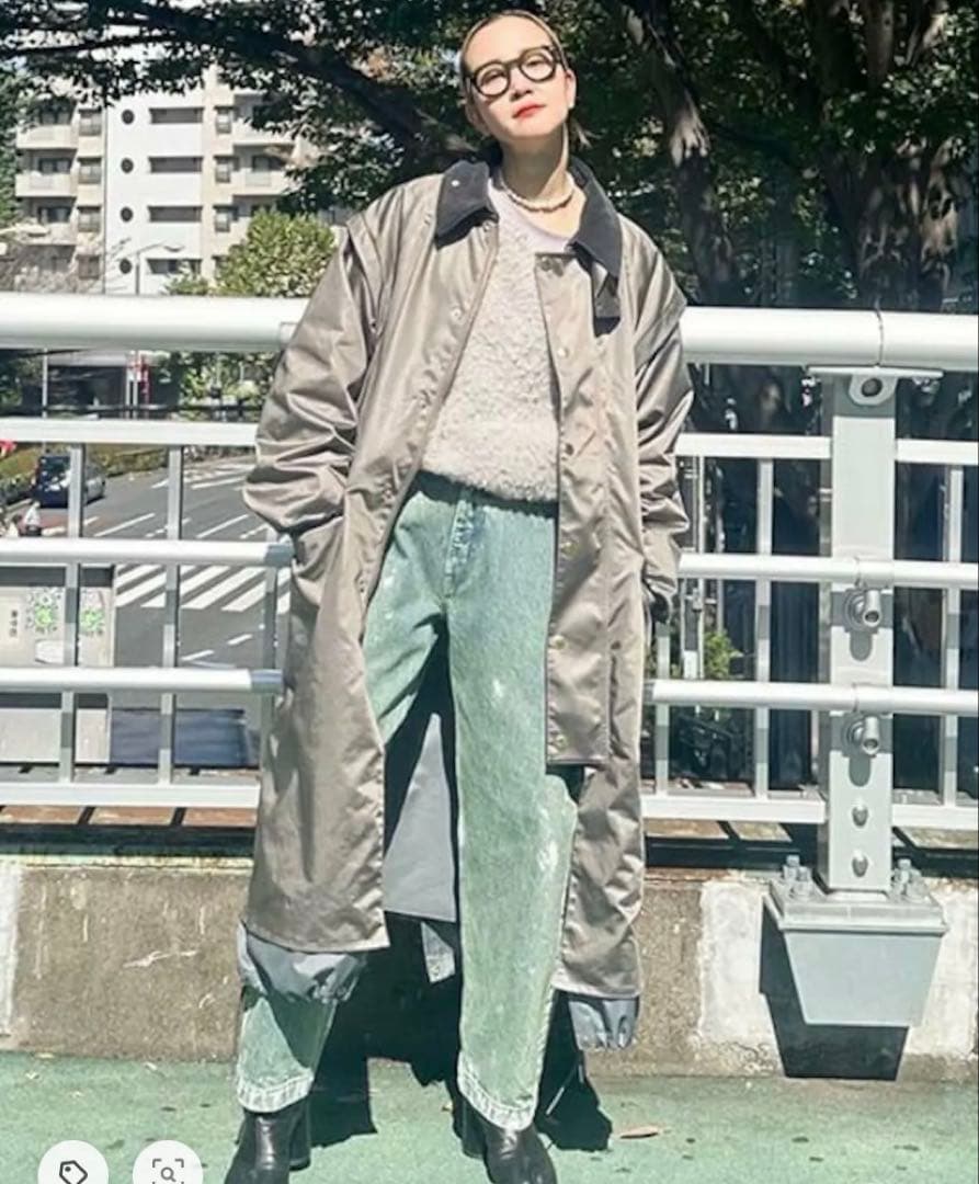 【美品】TANAKA CITYSHOP 別注 ペイントワイド デニム