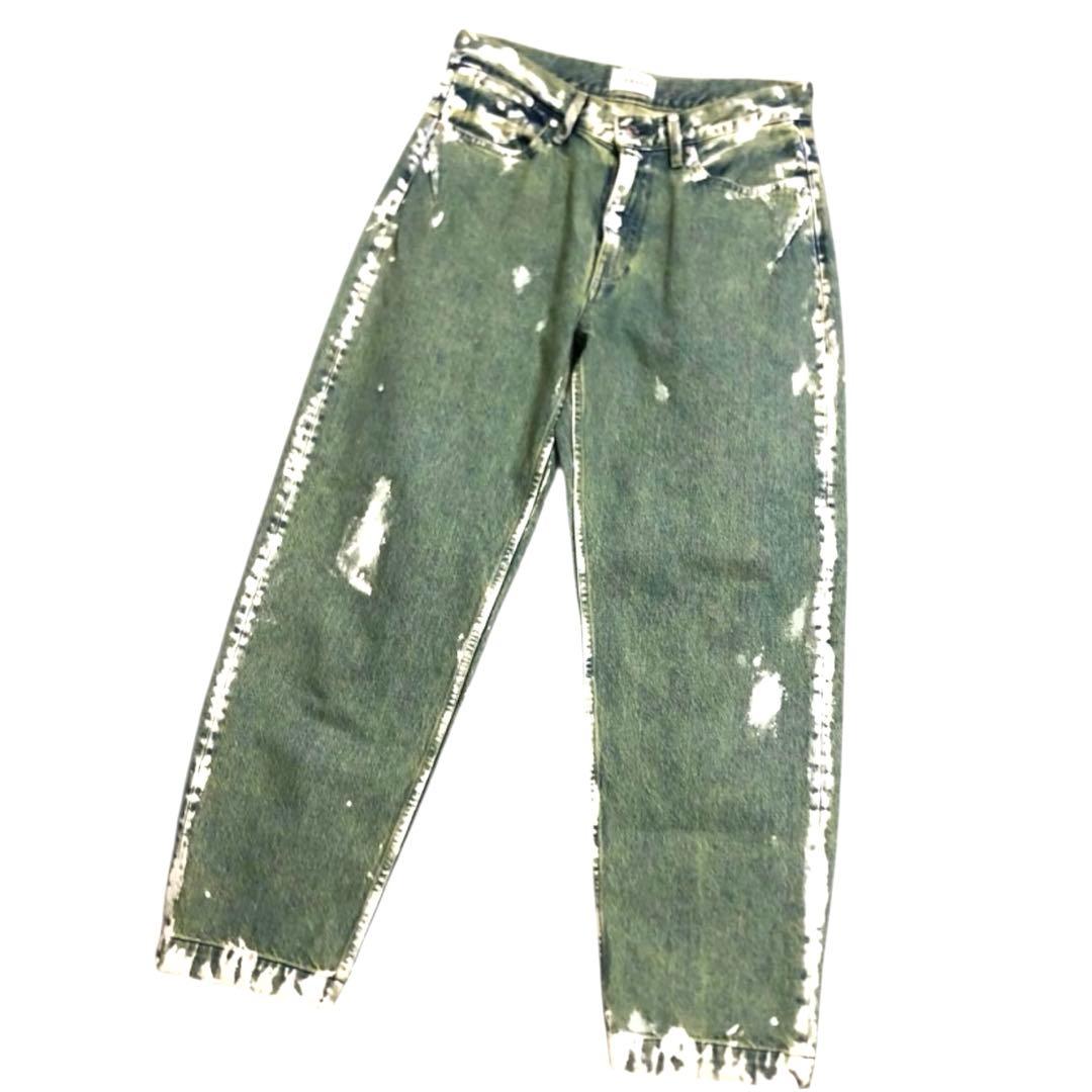 【美品】TANAKA CITYSHOP 別注 ペイントワイド デニム
