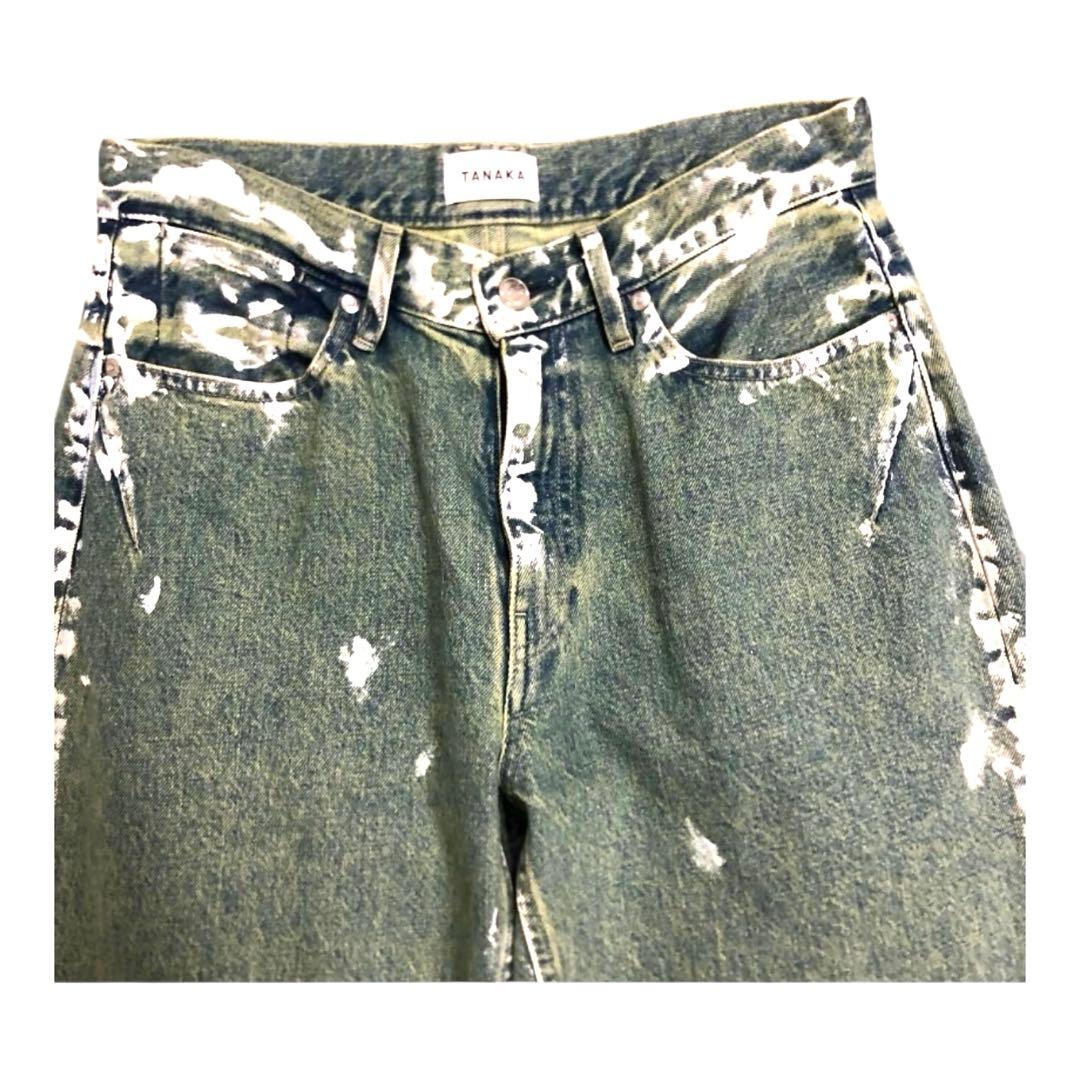 【美品】TANAKA CITYSHOP 別注 ペイントワイド デニム