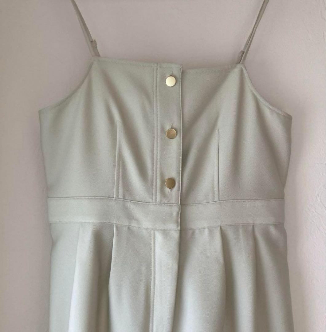 COHINA デニムライクキャミサロペット　アイボリー　レギュラー