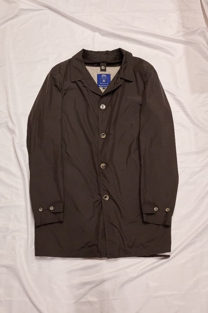 FEDELI ナイロンコート カシミヤライナー サイズ48 定価30万