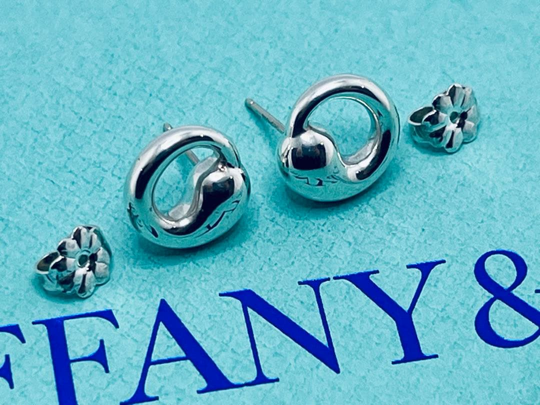 c874 美品　ティファニー　エターナルサークル　ピアス　シルバー　925