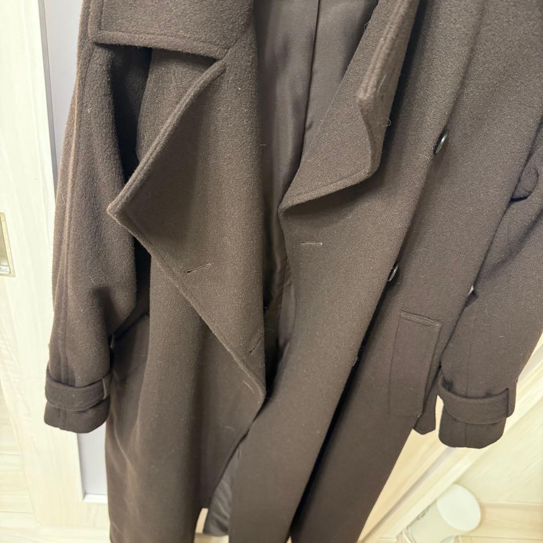 【美品】anuans ウールトレンチコート　ブラウン　2023AW