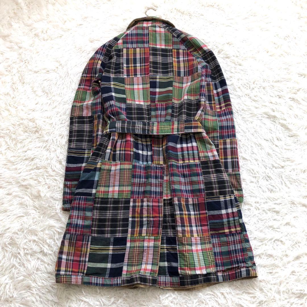 リバーシブル✨現行　ポロラルフローレン　トレンチコート マドラスチェック　ベルト