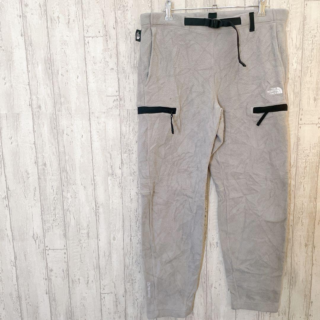 USモデル ノースフェイス ポーラテックフリースパンツグレー 海外S (M相当）