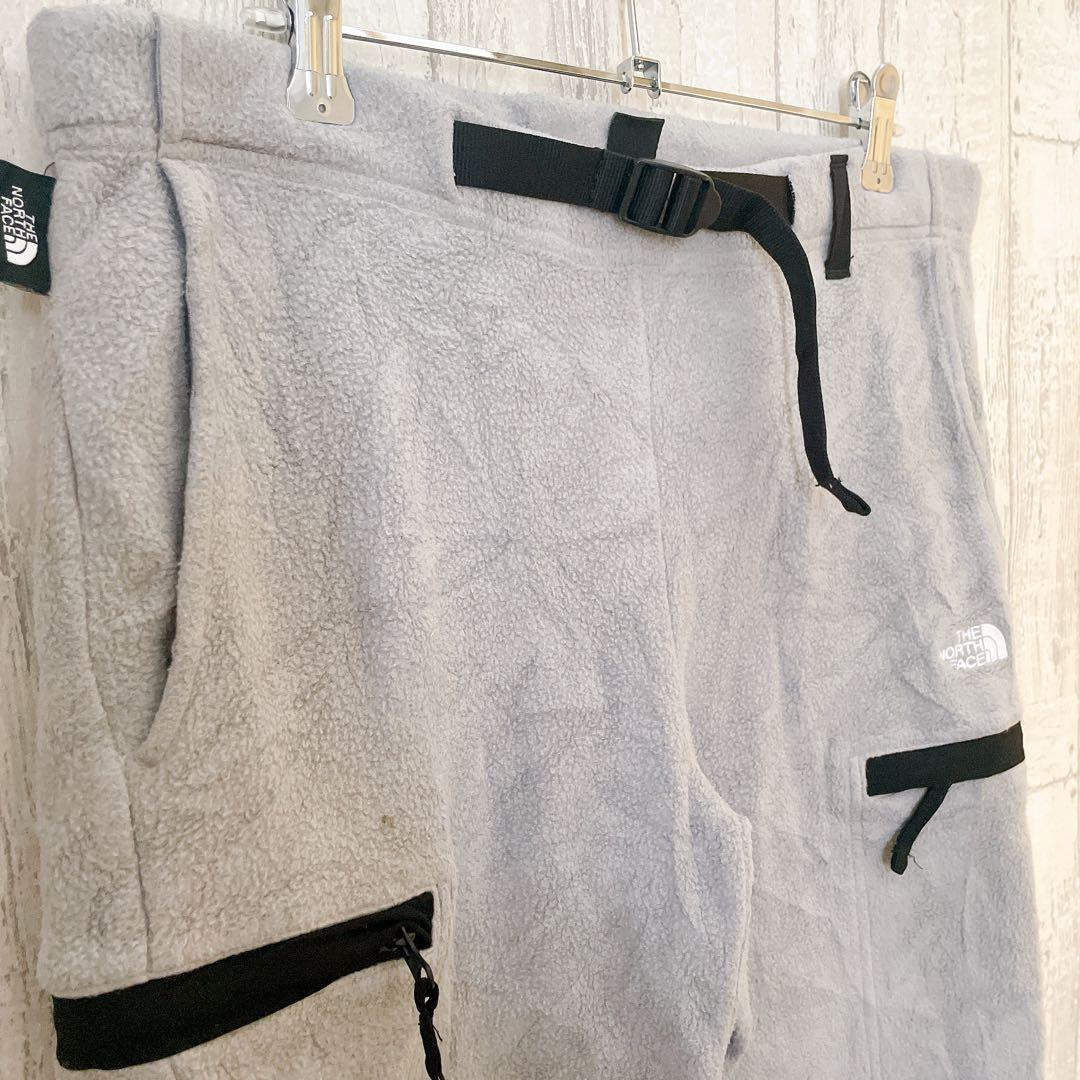 USモデル ノースフェイス ポーラテックフリースパンツグレー 海外S (M相当）