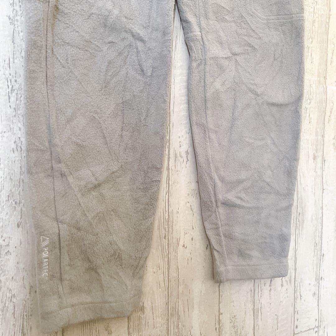 USモデル ノースフェイス ポーラテックフリースパンツグレー 海外S (M相当）