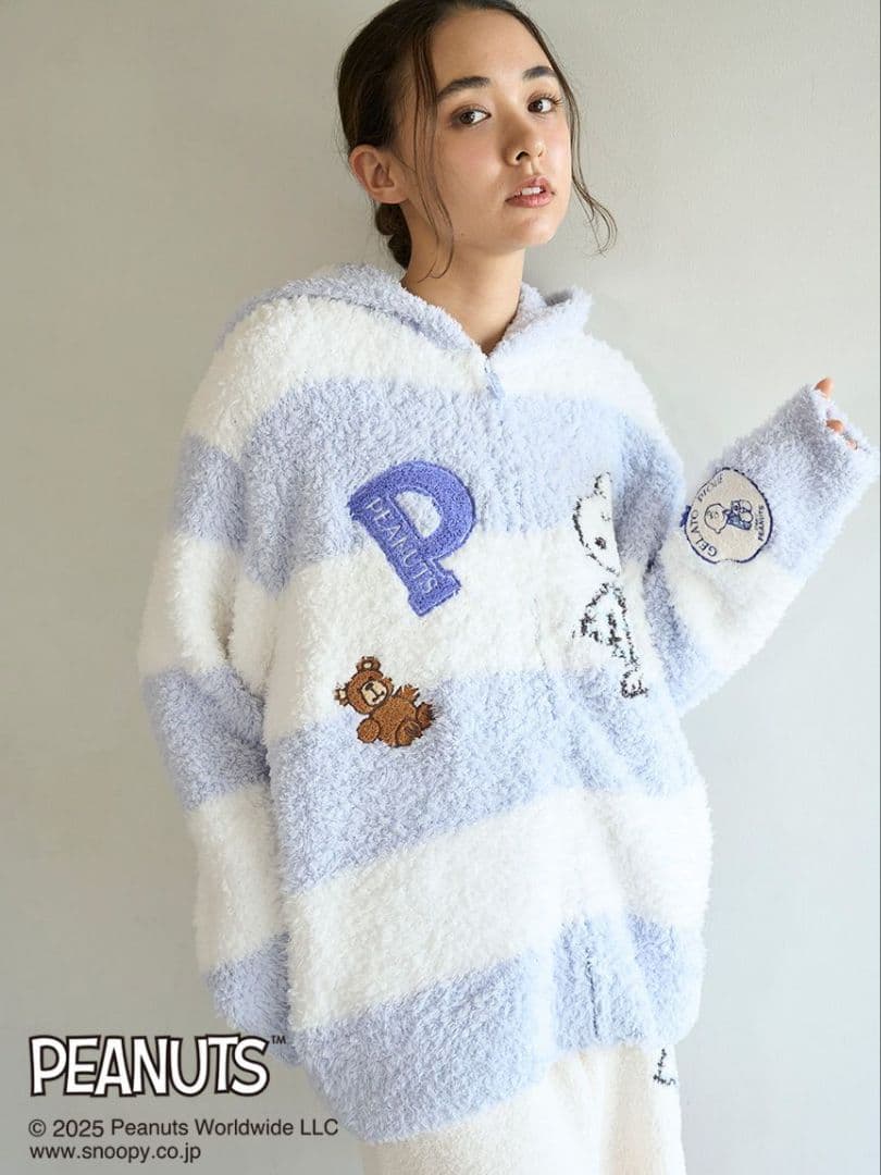 PEANUTS HOMME オリジナルアートジャガードパーカ スヌーピー
