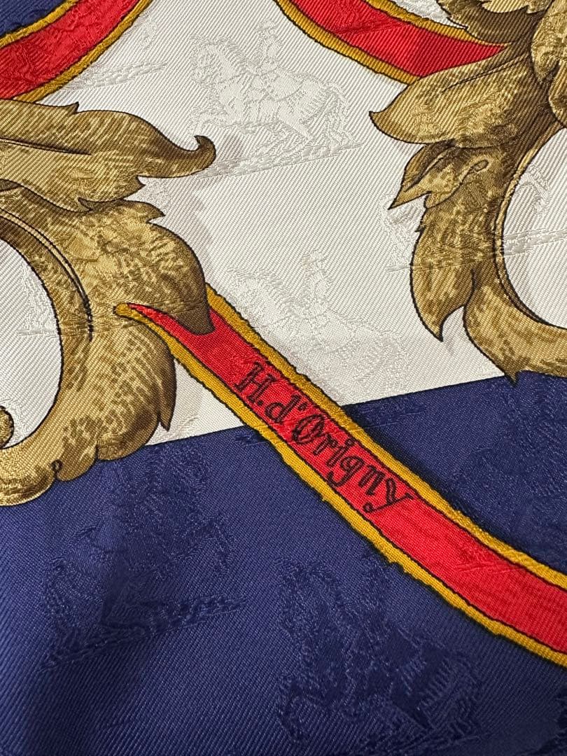 Hermès シルクスカーフ カレ90 帝王学