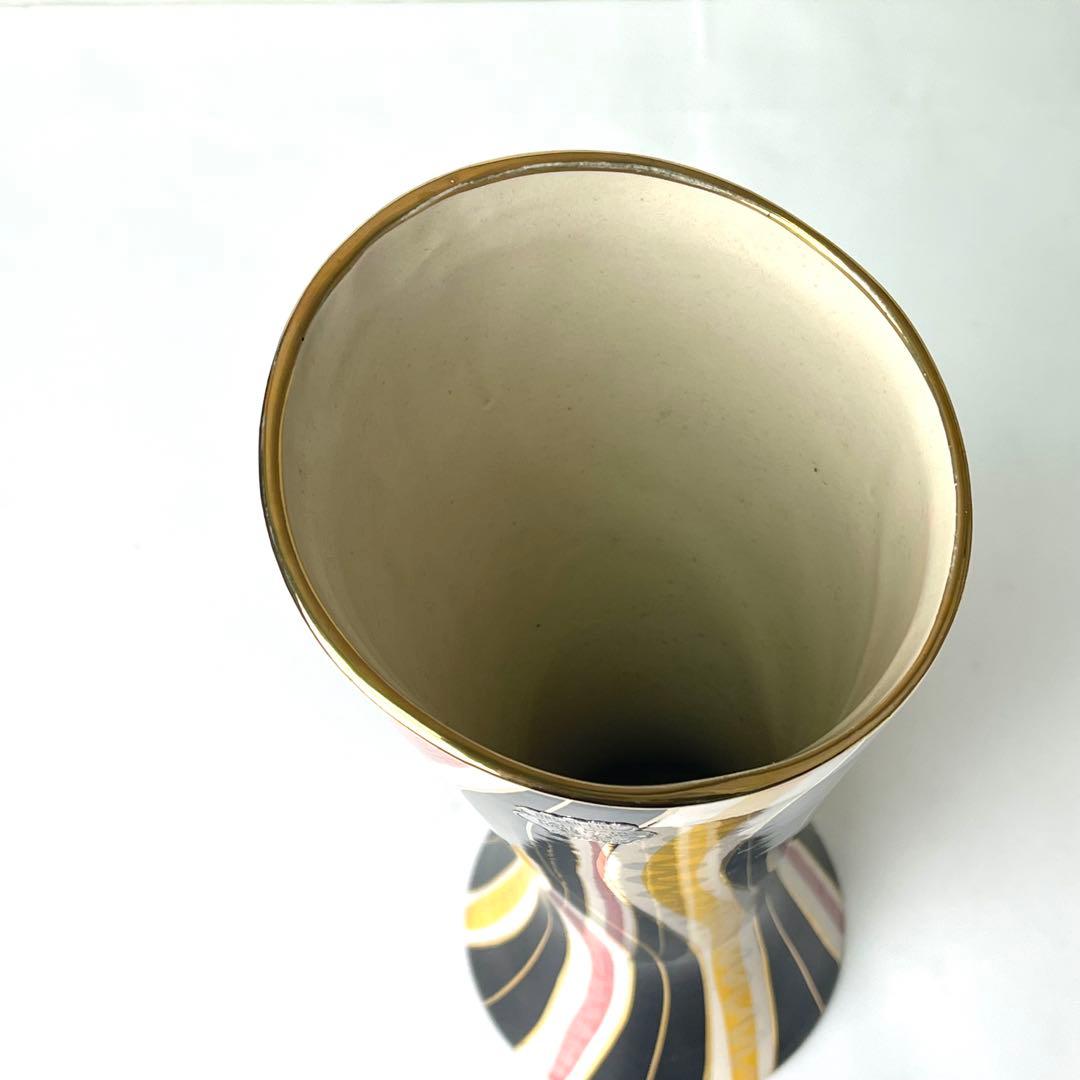 大きめ 花瓶 フラワーベース ベルギー 陶器 ヴィンテージ 50s