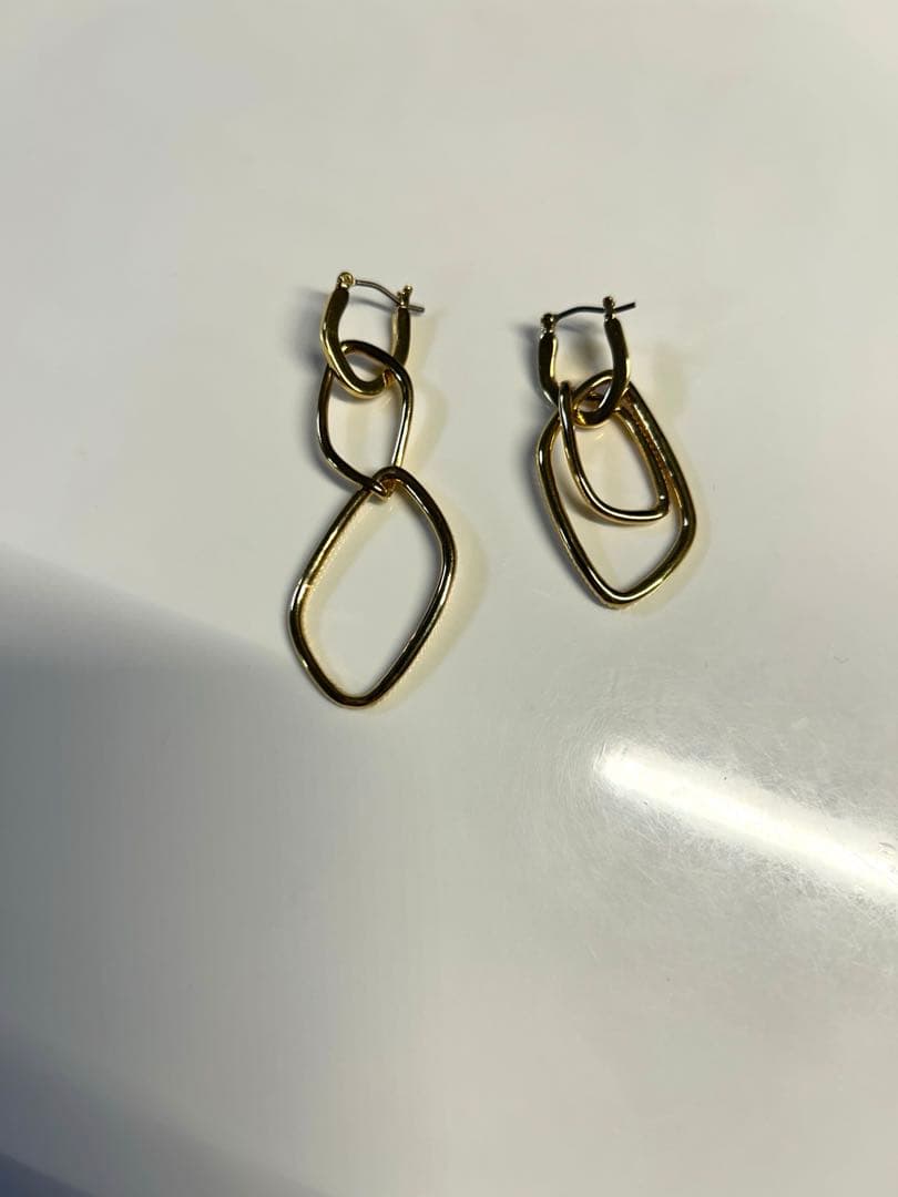 VEMDOME BOUTIQUE ゴールドフープピアス 2way