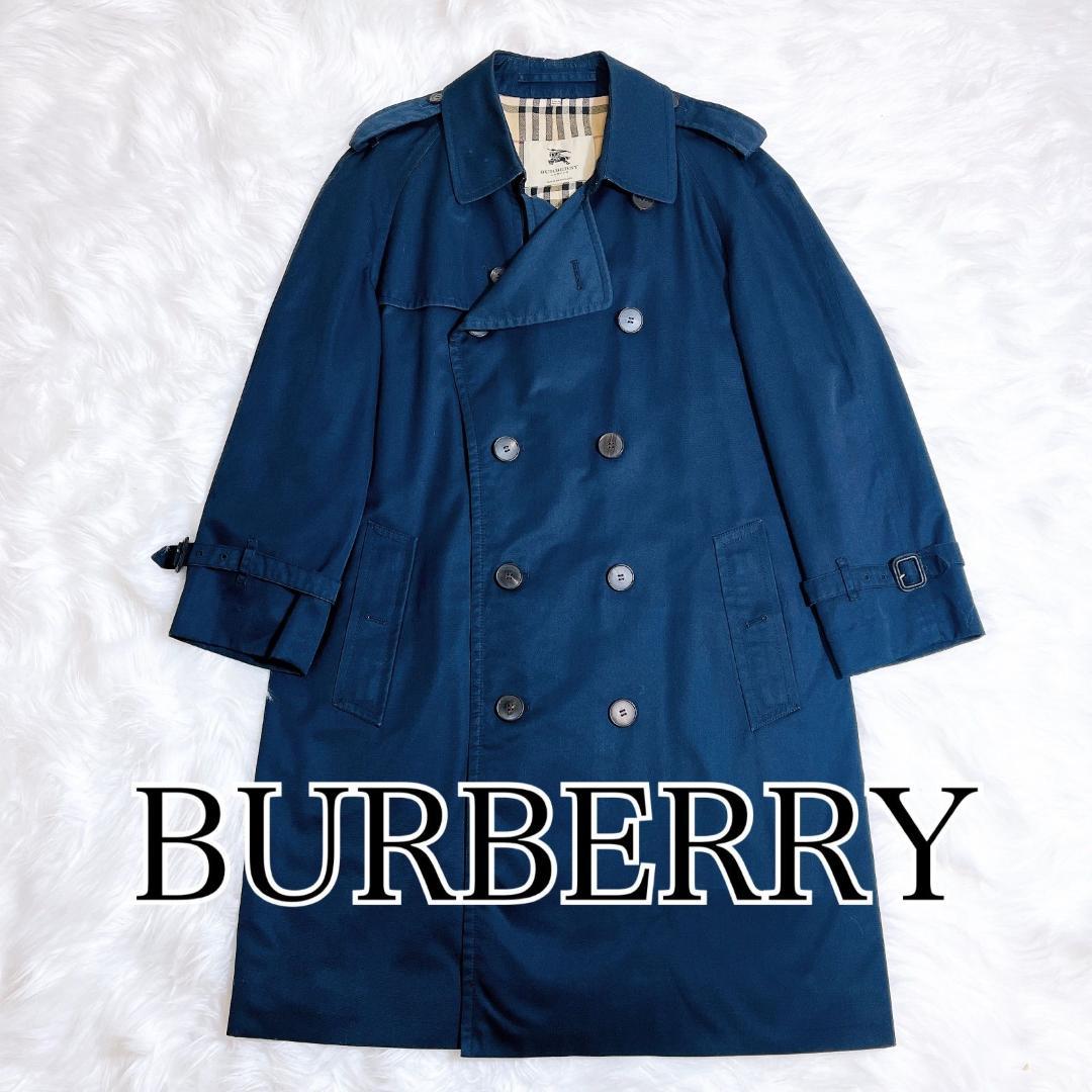 BURBERRY ロンドン ノバチェック トレンチコート NV クリーニング済み