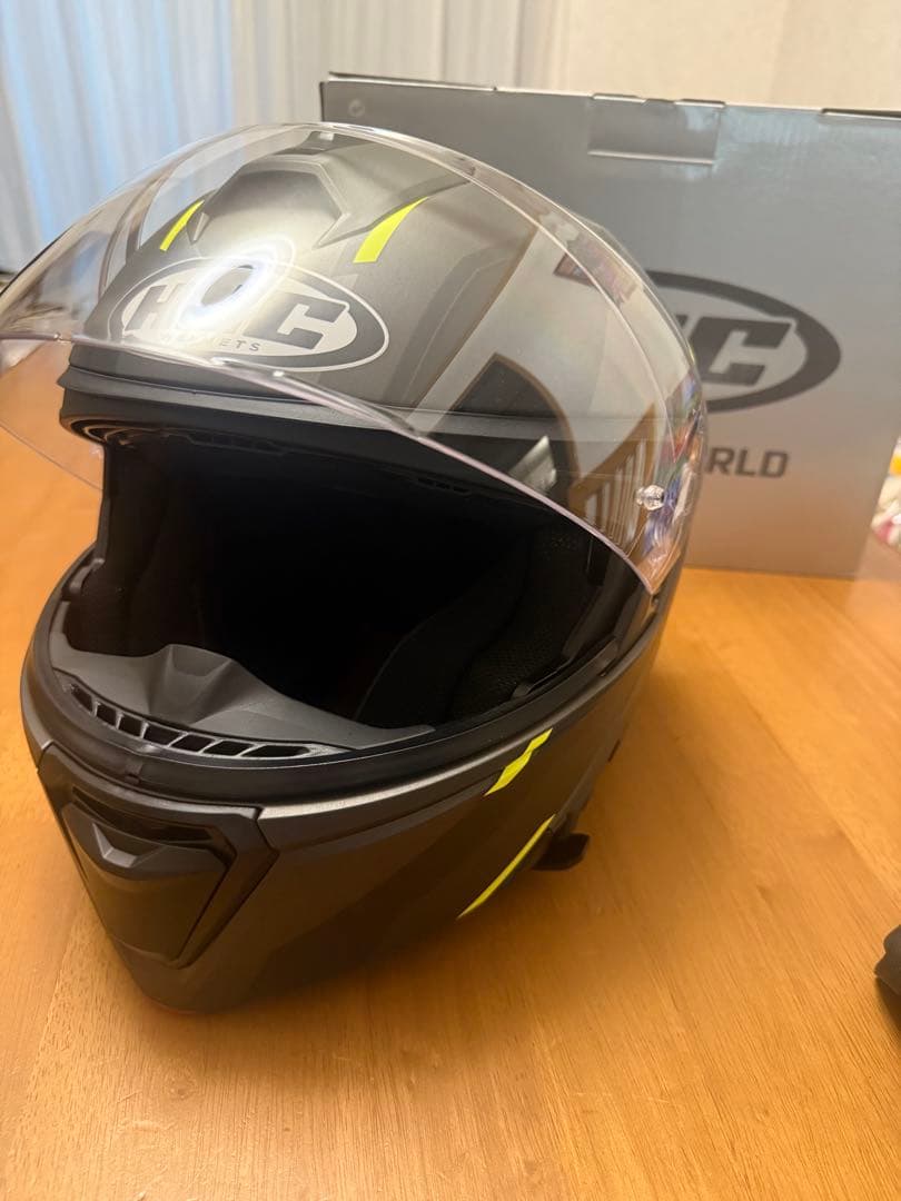 HJC i90フルフェイスヘルメット ブラック/イエロー　HJH222/XL