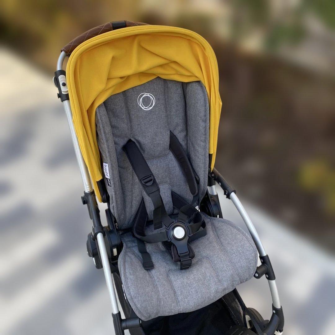 【mk⭐︎美品】bugaboo bee5ベビーカー メランジグレー&黄色