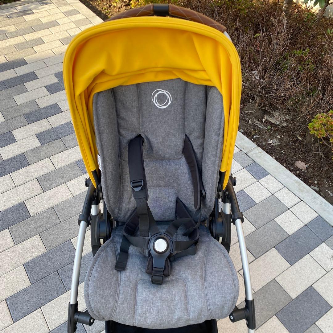 【mk⭐︎美品】bugaboo bee5ベビーカー メランジグレー&黄色