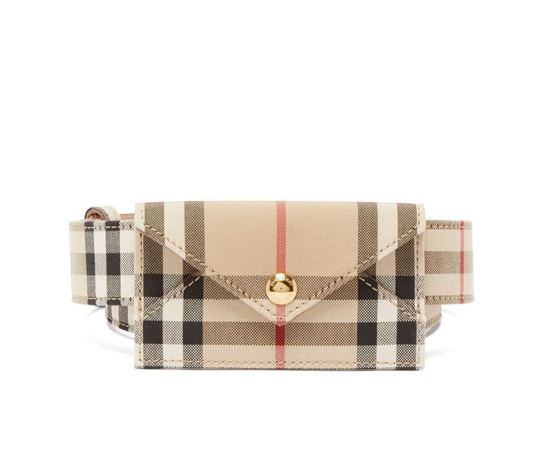 Burberry ベージュチェック ウエストポーチ