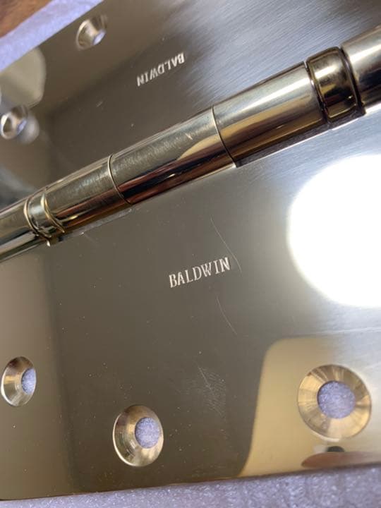 BALDWIN 真鍮無垢　蝶番　ヒンジ　日本取り扱いなし