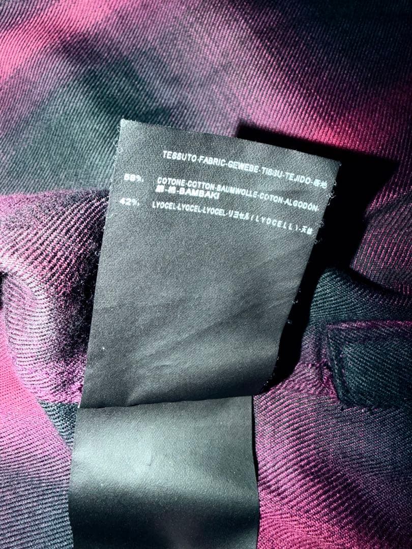 SAINT LAURENT 2015エディ期 サイズXS 長袖チェックシャツ