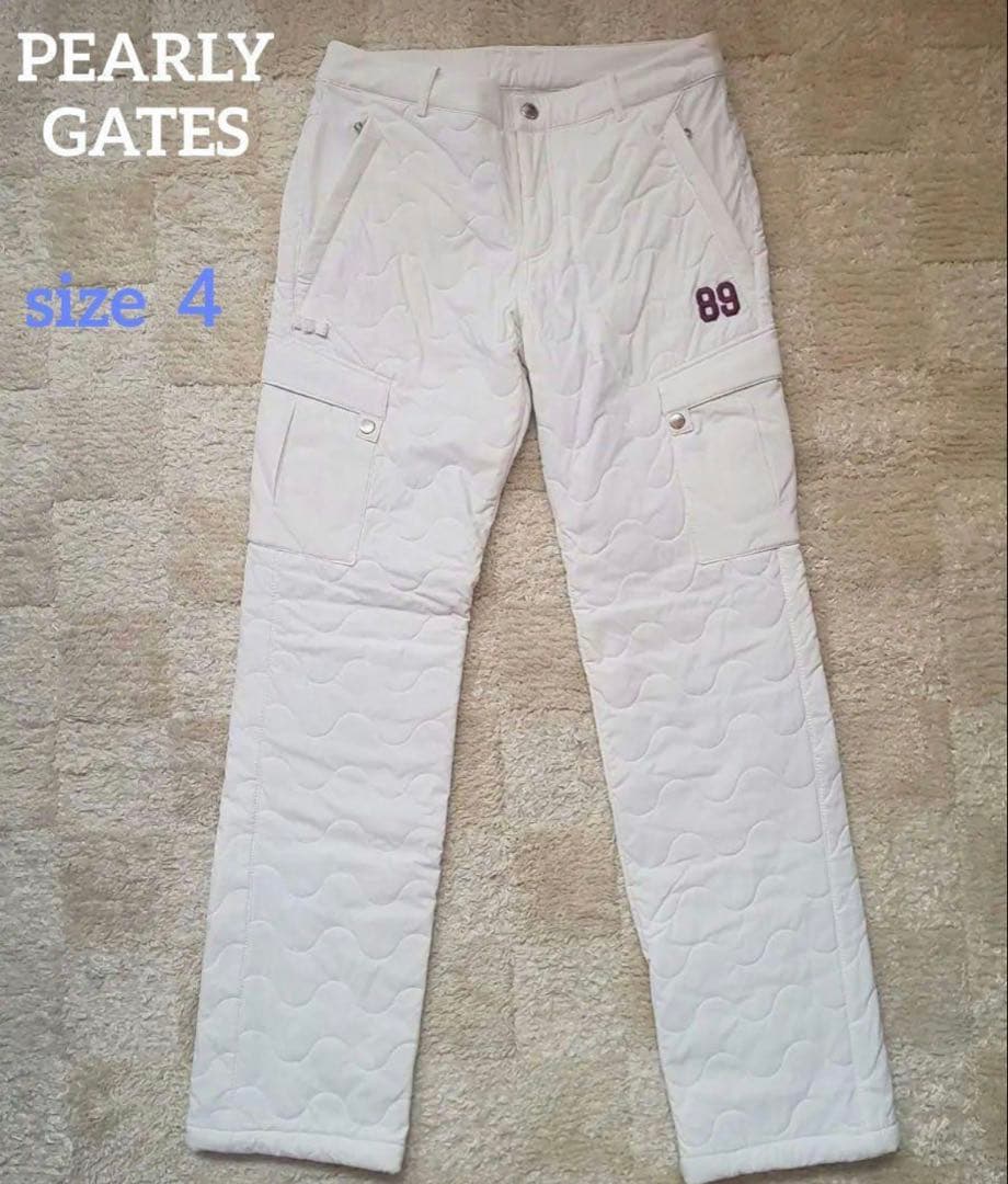 PEARLY GATES メンズ防寒パンツ ホワイト