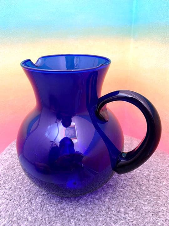 古着　ビンテージ 花瓶 レトロ ガラス フラワーベース ファイヤーキング