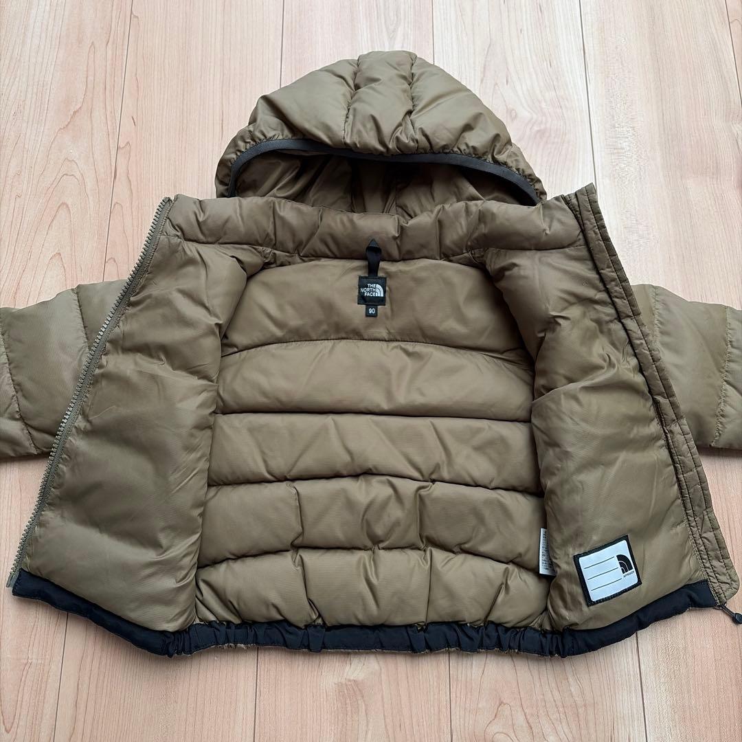 美品　THE NORTH FACE フード付きダウンジャケット 90