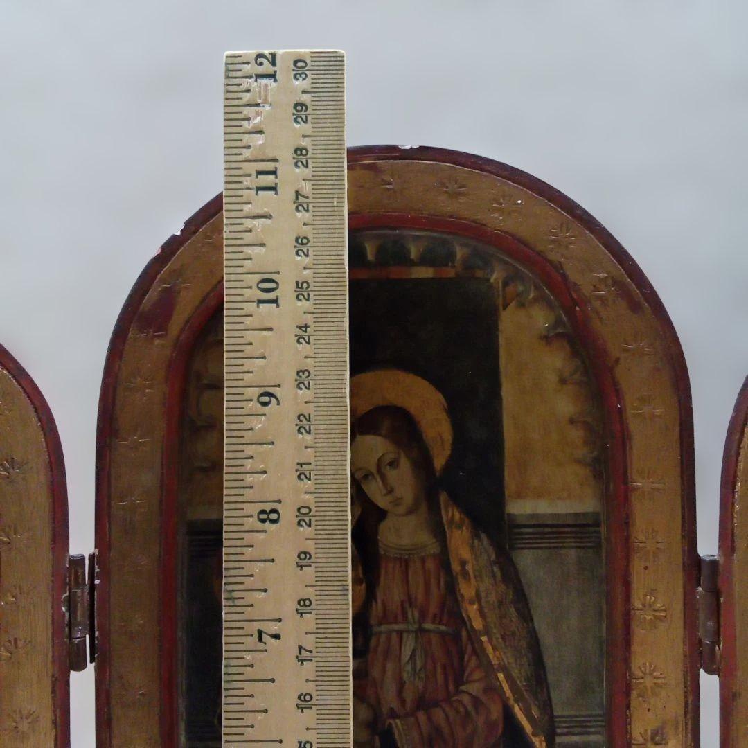 祭壇画 トリプティック 　イタリア土産品ビンテージ