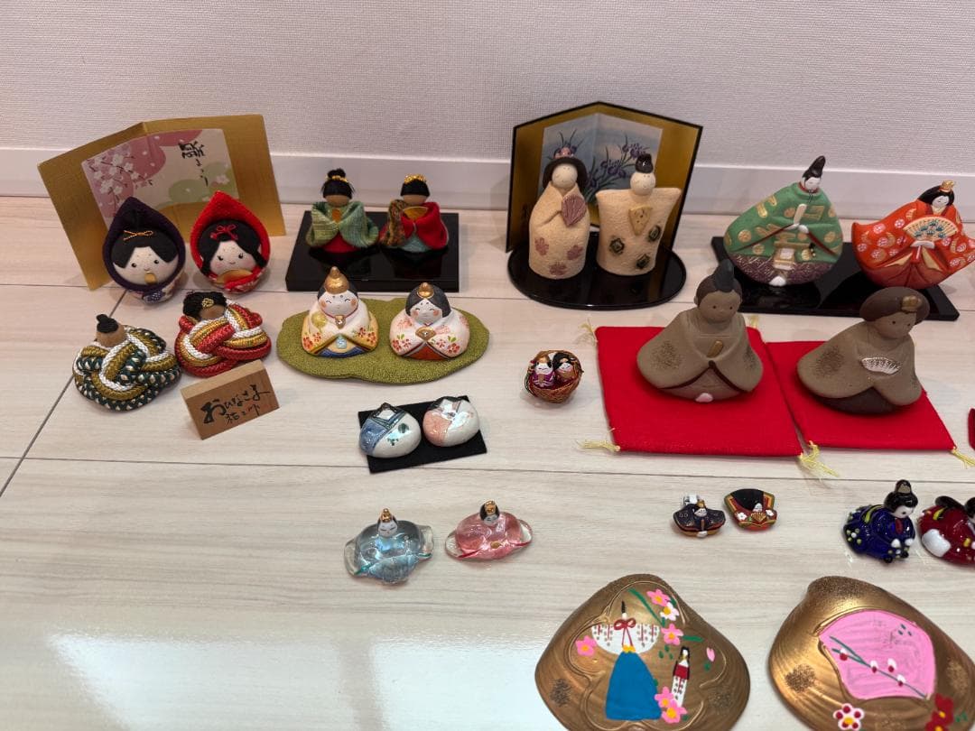 雛人形 五月人形 陶器製 多色 伝統的デザイン