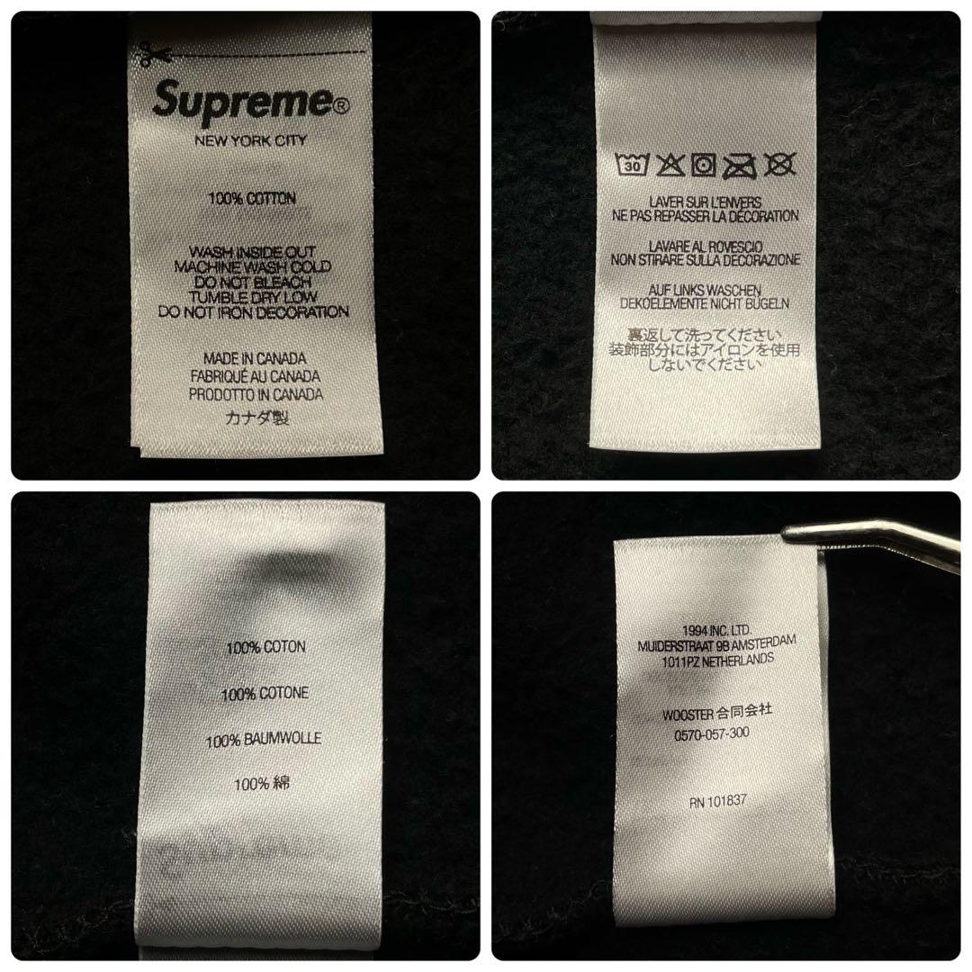 3307 U【極美品】シュプリーム☆スノーマン パーカー パーカー ブラック