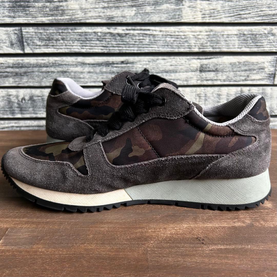 PRADA プラダ　カモフラージュ スエード スニーカー 24.0cmイタリア製