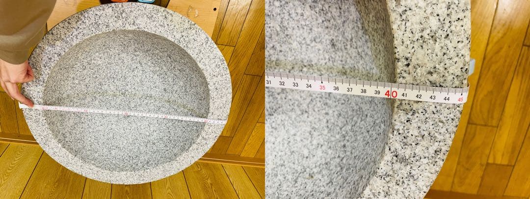 餅つき 石臼 木台 杵 セット 内径40cm 深さ15cm