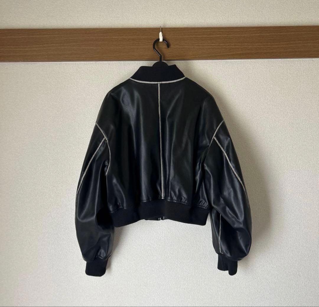 シールームリン　ヴィンテージエコレザーブルゾンVintage ECO