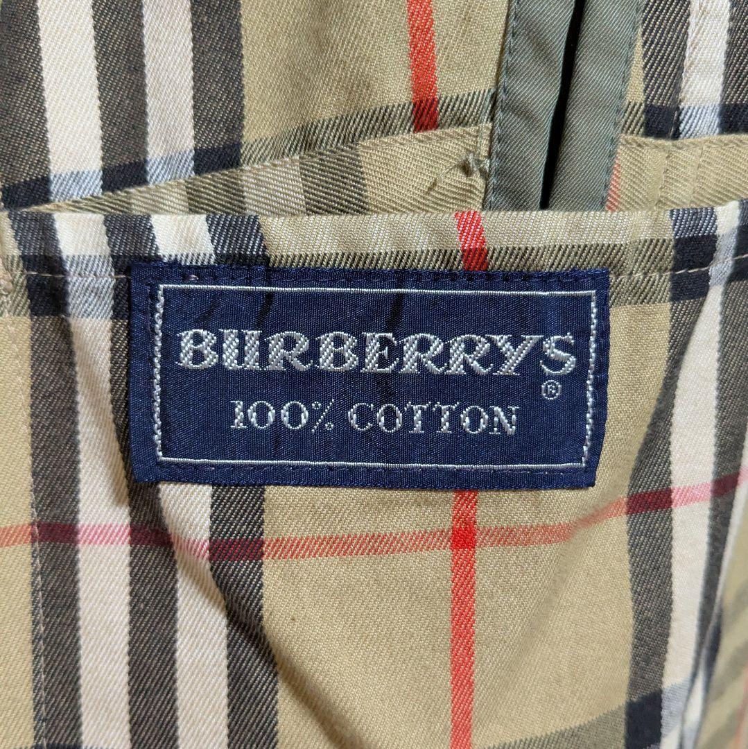 美品 英国製 80s バーバリー ステンカラーコート メンズ 玉虫 88B
