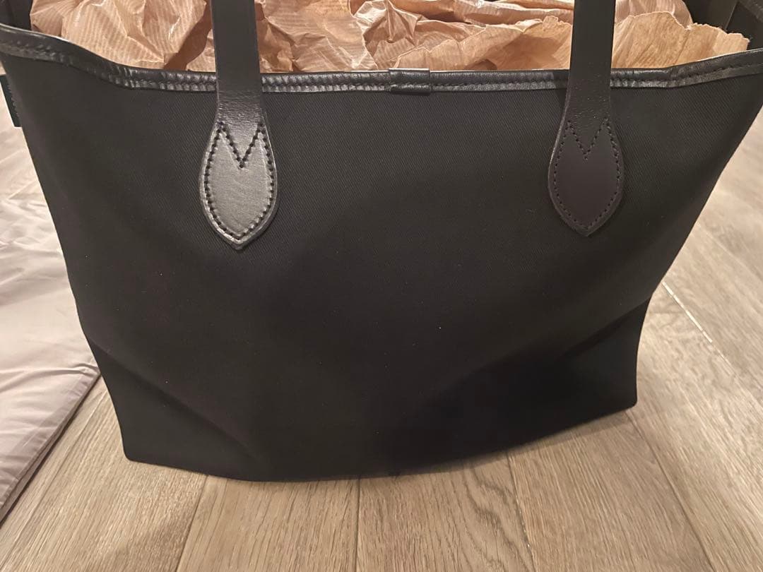 ブレディー CONDER トートバッグ　コットン　レザー BRADY ブラック