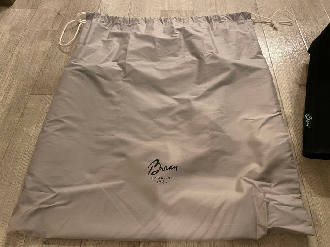 ブレディー CONDER トートバッグ　コットン　レザー BRADY ブラック