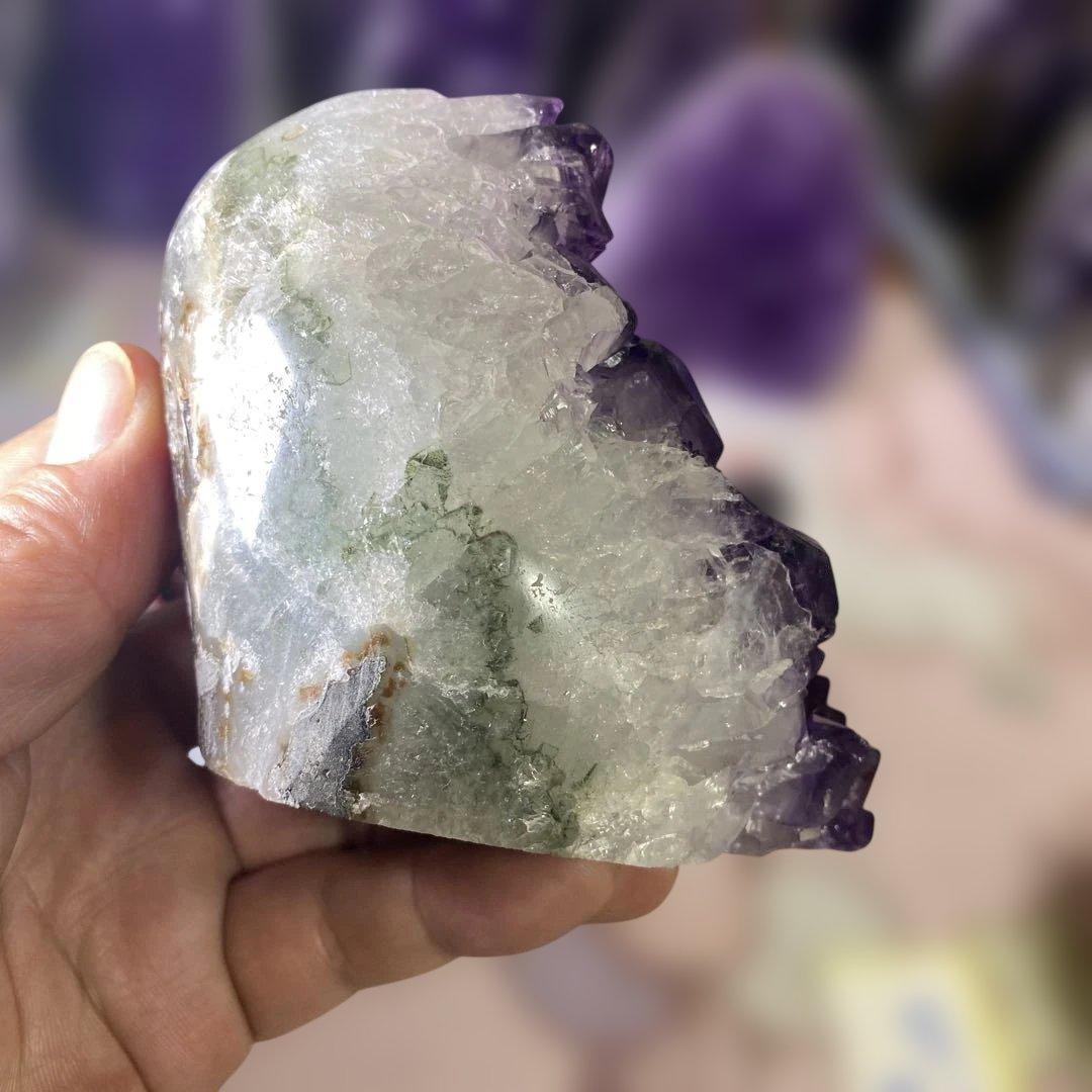 【極上】ウルグアイアメジストクラスター原石（幸運水晶）天然紫水晶 A A