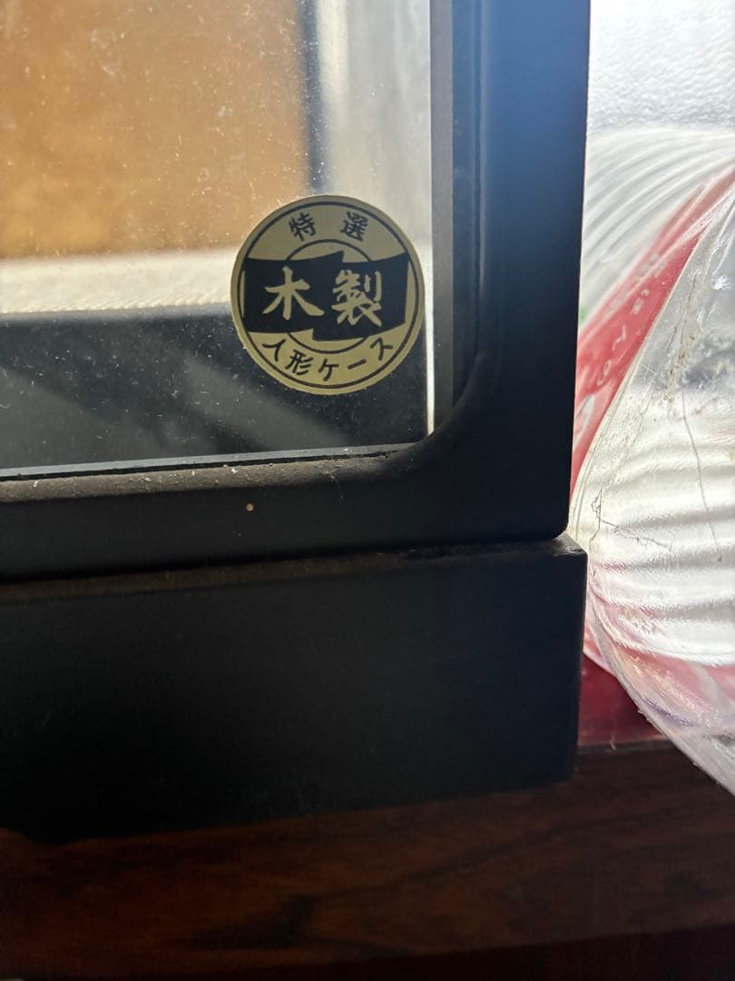 伝統的な五月人形 木製 ケース付き