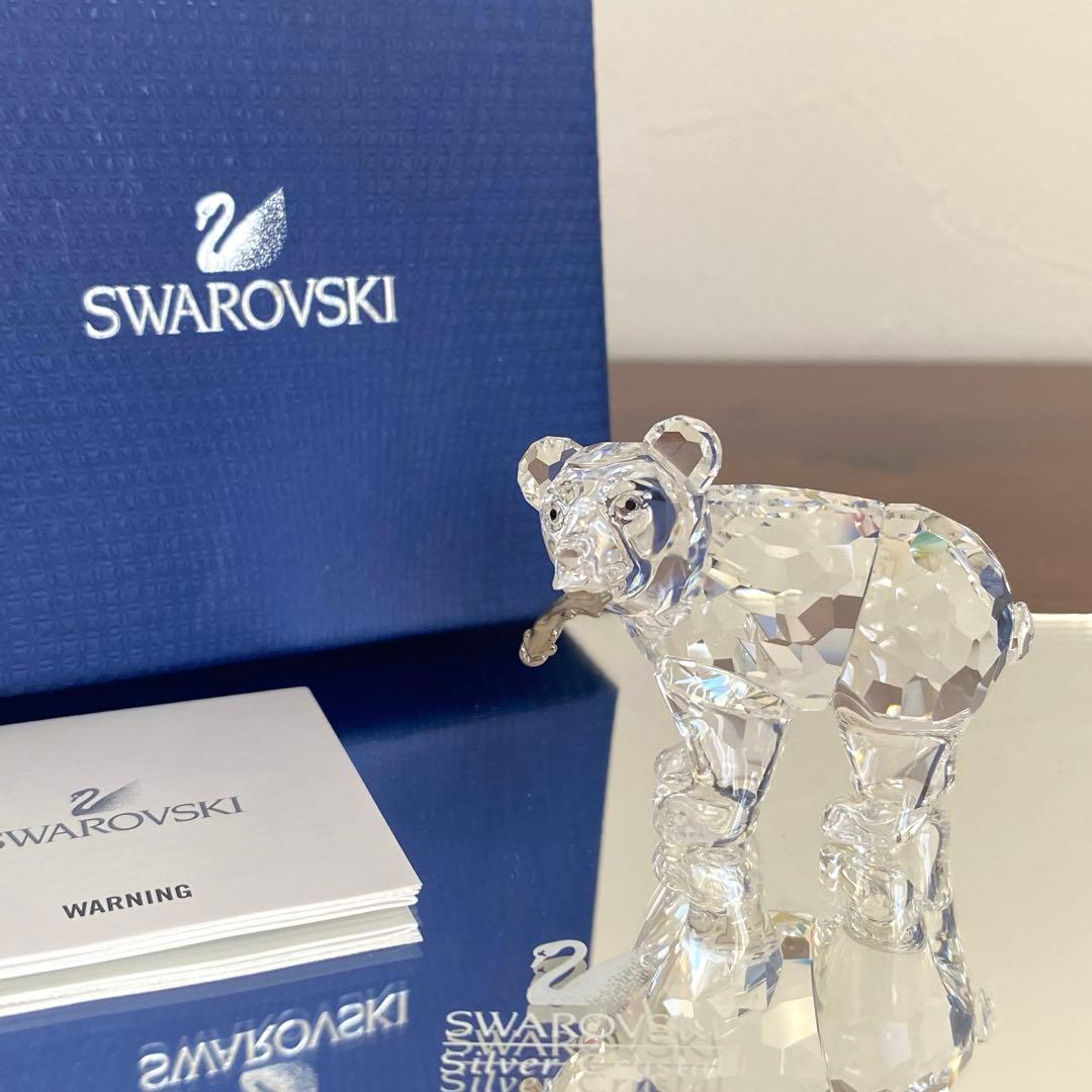 SWAROVSKI スワロフスキー クリスタル グリズリーの子 置物
