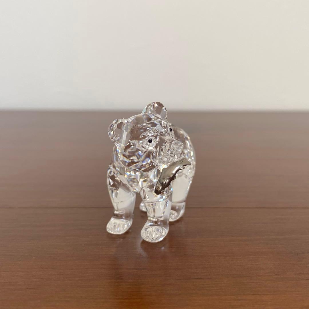 SWAROVSKI スワロフスキー クリスタル グリズリーの子 置物