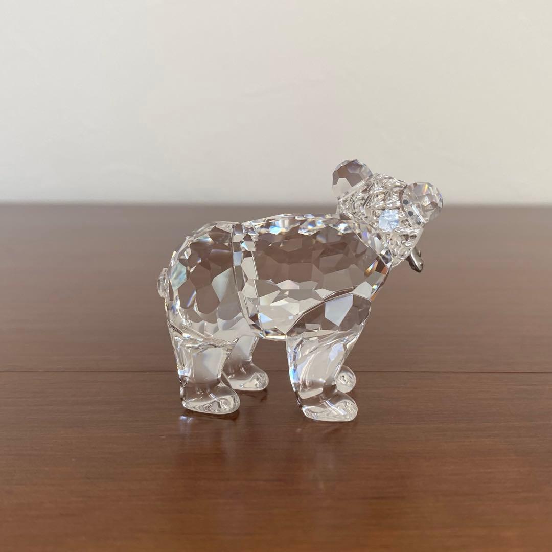 SWAROVSKI スワロフスキー クリスタル グリズリーの子 置物