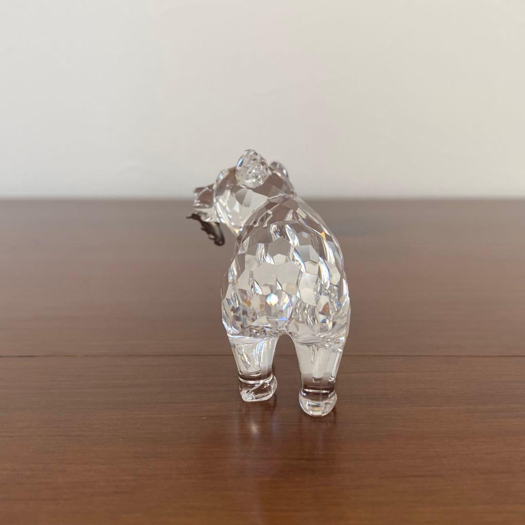 SWAROVSKI スワロフスキー クリスタル グリズリーの子 置物