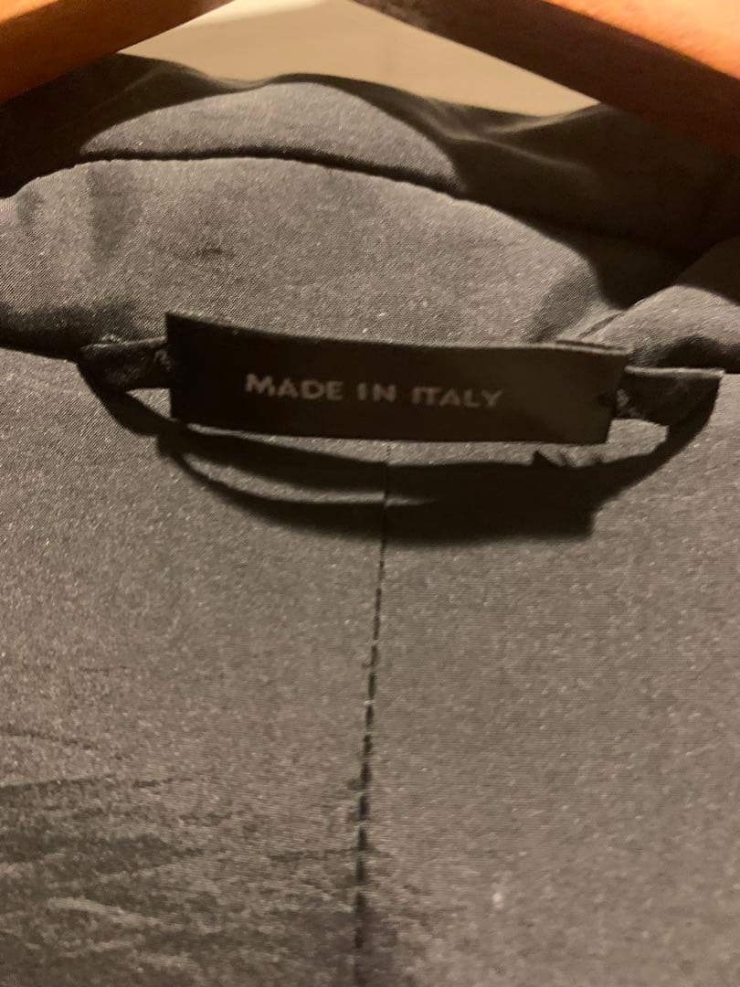 k*i様 美品 JIL SANDER チェスターコート 46 黒 ナイロン