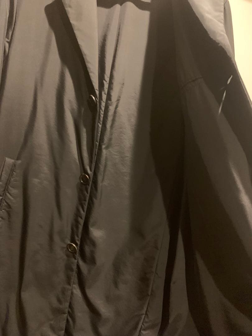 k*i様 美品 JIL SANDER チェスターコート 46 黒 ナイロン