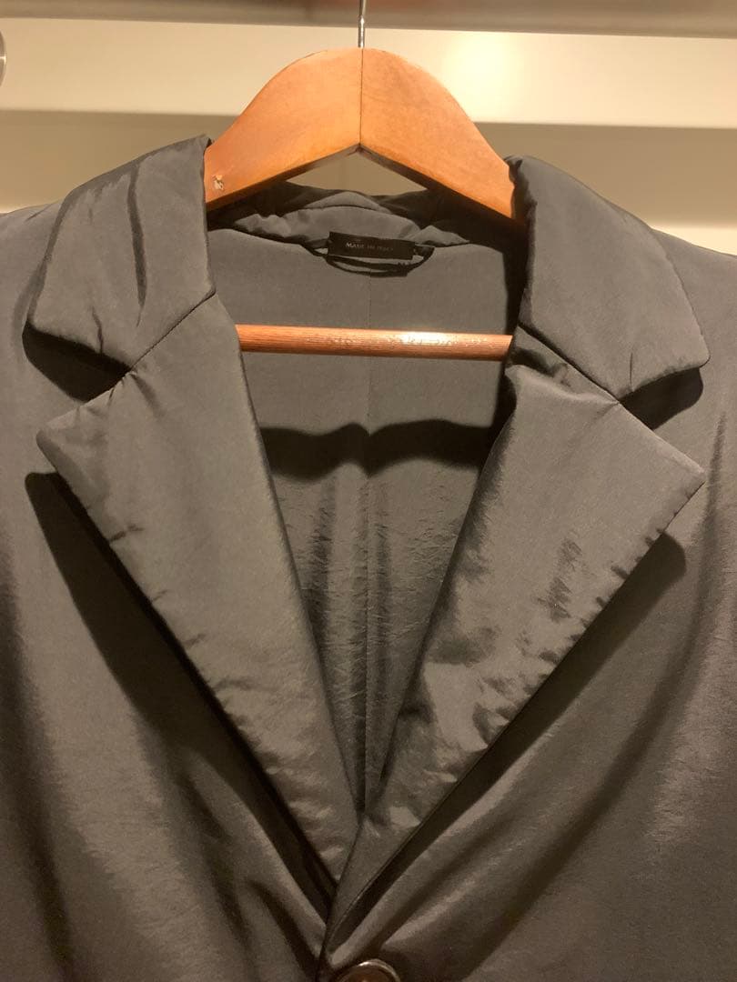 k*i様 美品 JIL SANDER チェスターコート 46 黒 ナイロン