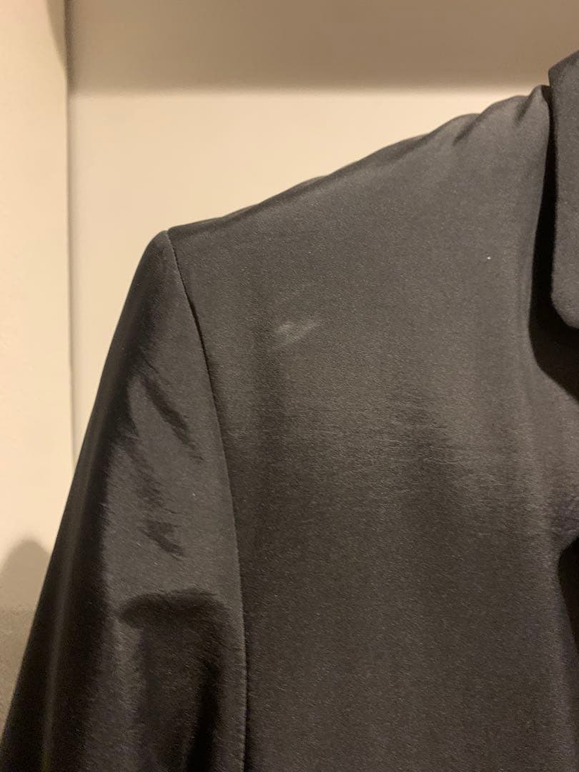 k*i様 美品 JIL SANDER チェスターコート 46 黒 ナイロン