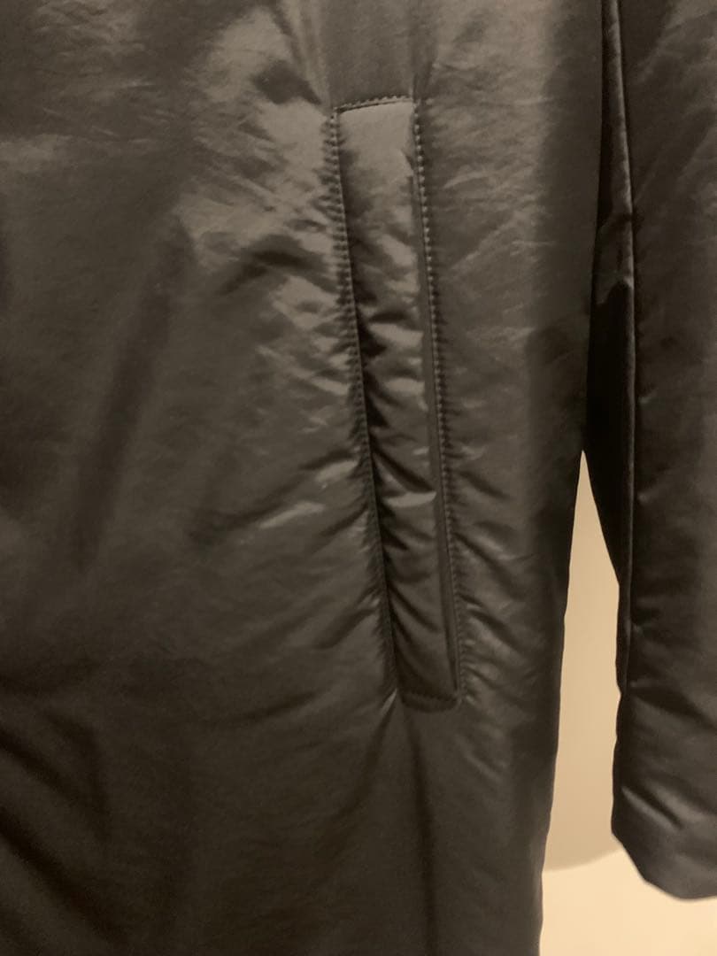 k*i様 美品 JIL SANDER チェスターコート 46 黒 ナイロン