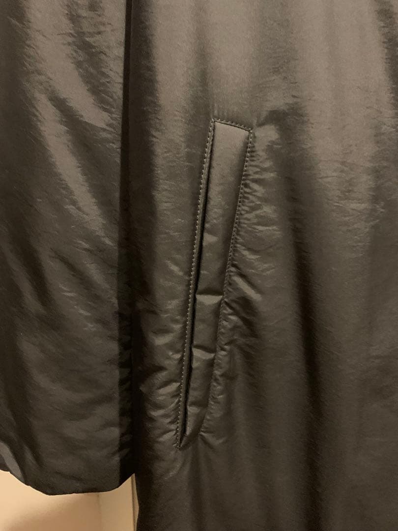 k*i様 美品 JIL SANDER チェスターコート 46 黒 ナイロン