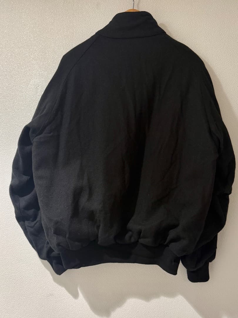 未使用品A.PRESSEアプレッセ/ツイードハリントンジャケット黒サイズ3