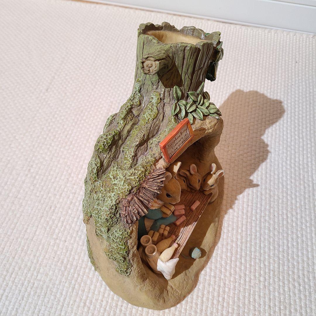 加藤工芸　ピーターラビット　シューホンホルダー　靴べら入れ　置物