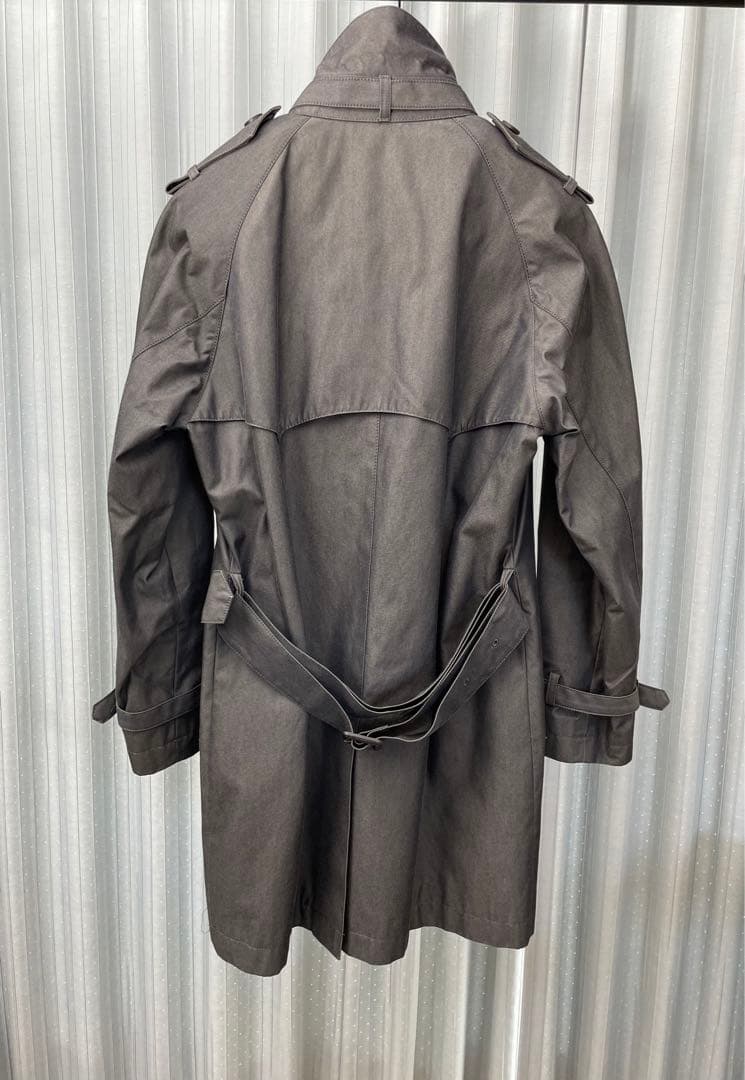 PSポールスミス トレンチコート　無地　灰色　コットン　S ライナー・ベルト付